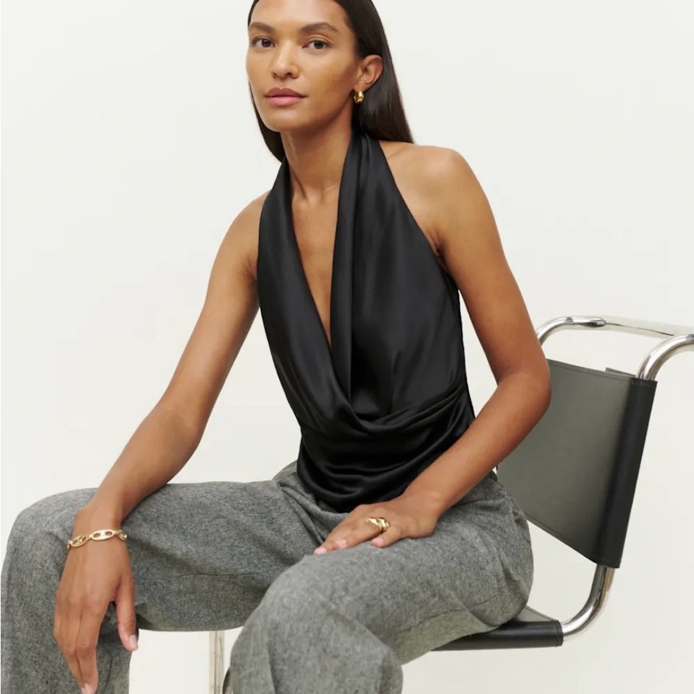 Reformation Emmy Silk Top